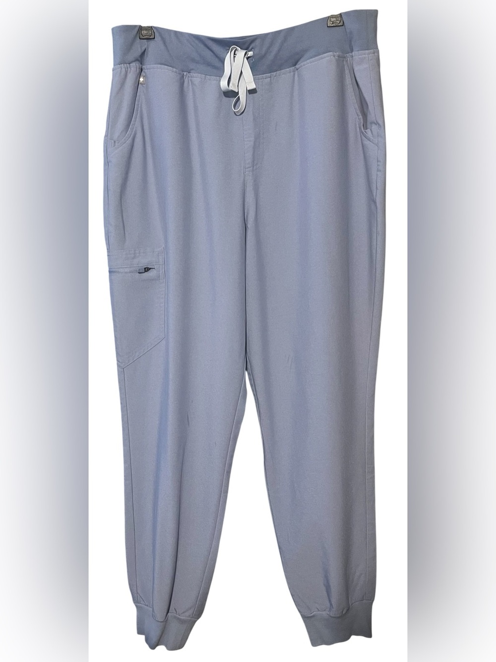 💙🩶FIGS Set of both Catarina XL top & Zamora jogger XL pants Vapor Blue EUC - Picture 3 of 15